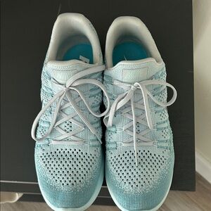 Nike Women's Aqua and White Running Shoes